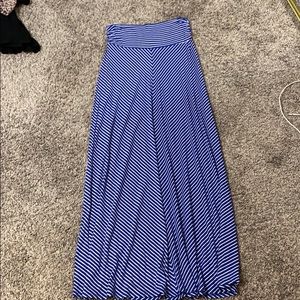 Blue and White Skirt